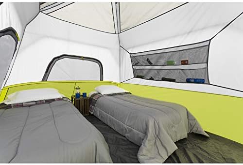 CORE Instant Cabin Tents | 6 Person / 9 Person / 10 Person / 12 Person Family Cabin Multi Room Pop Up Tents Car Camping | Included Storage Pockets for Camping Accessories - Image 3