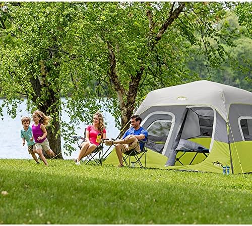 CORE Instant Cabin Tents | 6 Person / 9 Person / 10 Person / 12 Person Family Cabin Multi Room Pop Up Tents Car Camping | Included Storage Pockets for Camping Accessories - Image 6